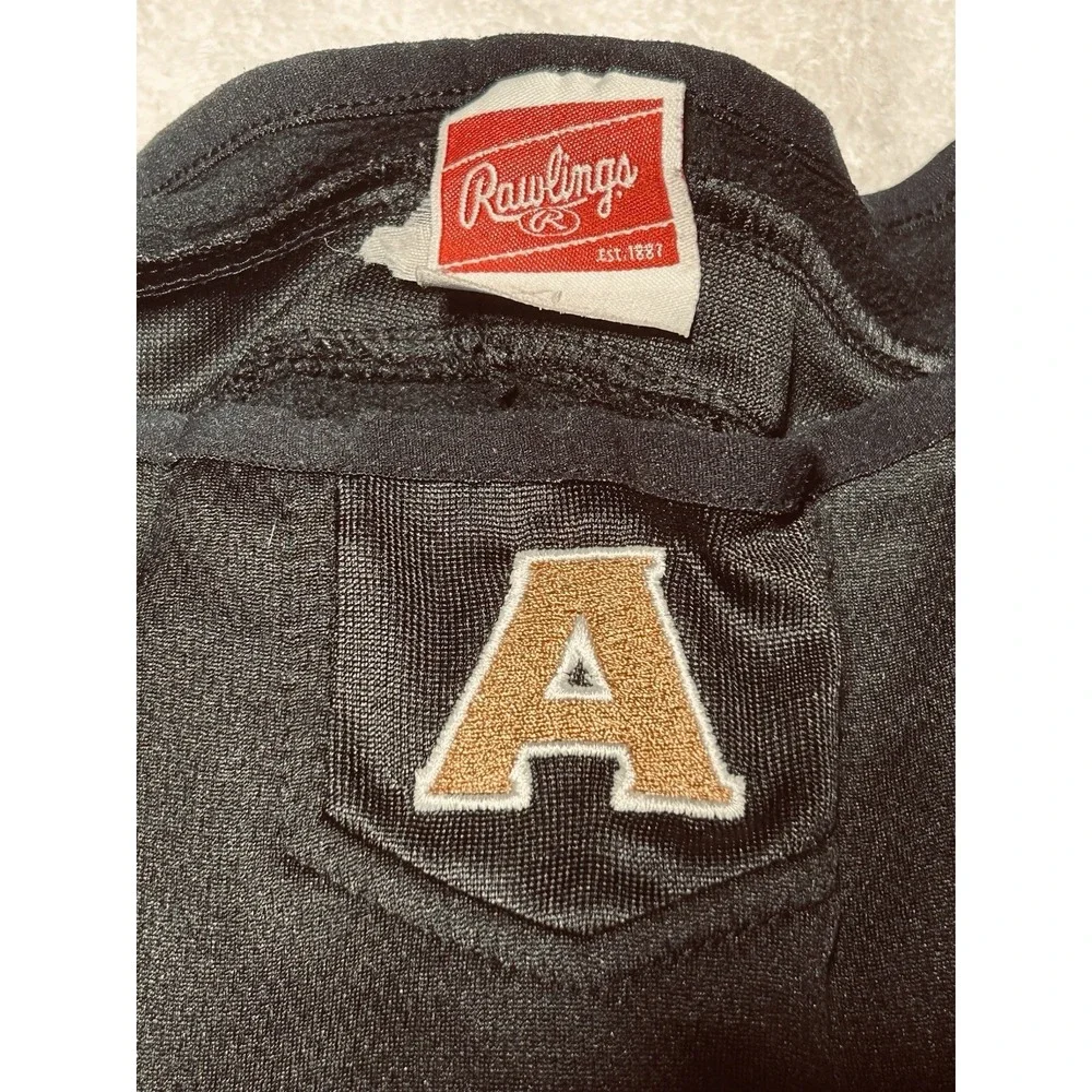 Rawlings Oakland Athletics Dugout Fleece Pullover Sweatshirt Black XL AUTHENTIC